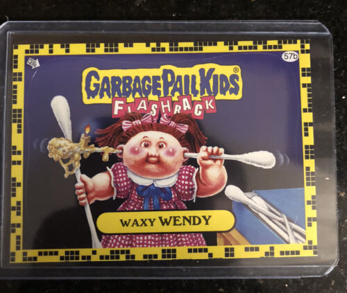 2011 Garbage Pail Kids Flashback Series 2 Waxy Wendy #57b (Yellow) PACK FRESH!!! - Picture 1 of 2