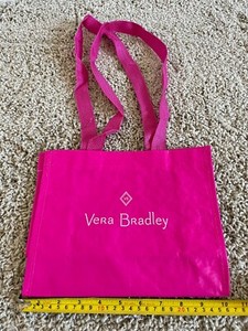 Vera Bradley Plastic Reusable Tote Bag, 10x8x3.5"