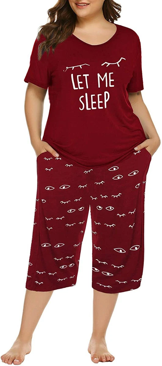 Plus size sleep outlet shorts set