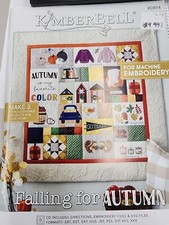KimberBell Machine Embroidery CD  Falling for Autumn  Fall Designs  KD814