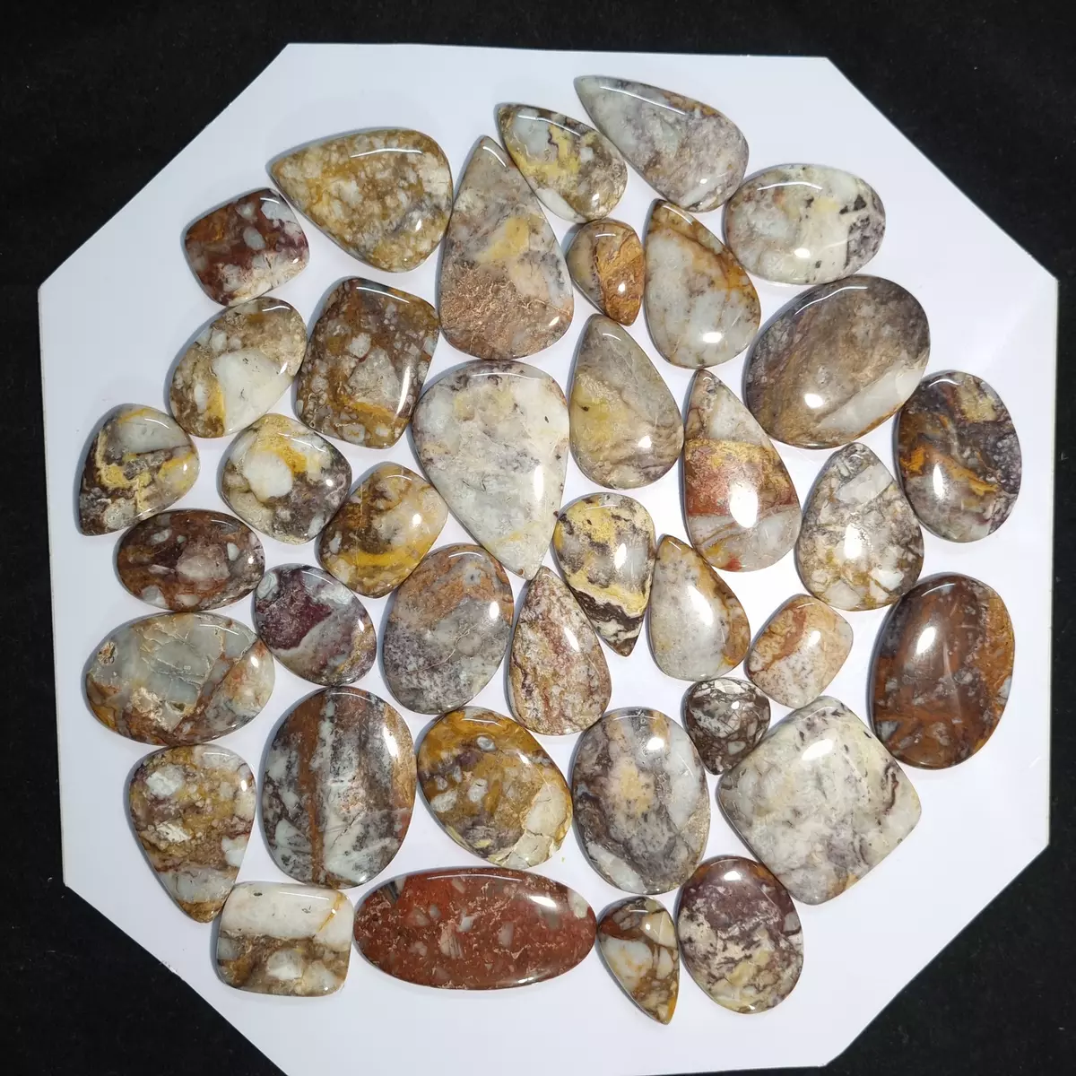 250 Carat 20 To 50 Ct Natural Jasmine Jasper Mixed Shape Gemstone Best Offer