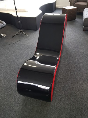 QUIRUMED Tantra Sessel Schwarz-Beige - Ergonomischer Relaxsessel Für Paare 162cm