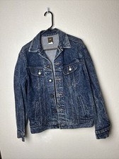 Vtg Lee Rider Denim Jacket Blue Made In USA PATD-153438 Sz Small