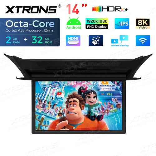 14" Android Car Roof Flip Down Monitor MPV TV 2+32GB for TOYOTA ALPHARD VELLFIRE - Picture 15 of 23