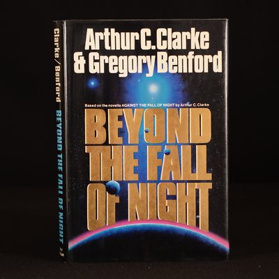1990 Beyond the Fall of Night Arthur C Clarke Gregory Benford Signed First Ed