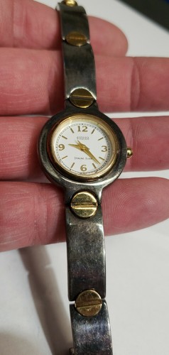 Orologio ECCLISSI Donna Argento Sterling Bicolore 25mm Modello 31270 Batteria Nuova - Foto 7 di 7