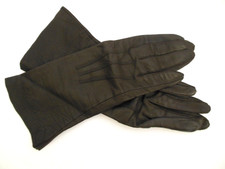 Stetson Brand Ladies Vintage Brown Fine Kid Leather Gloves Size 6