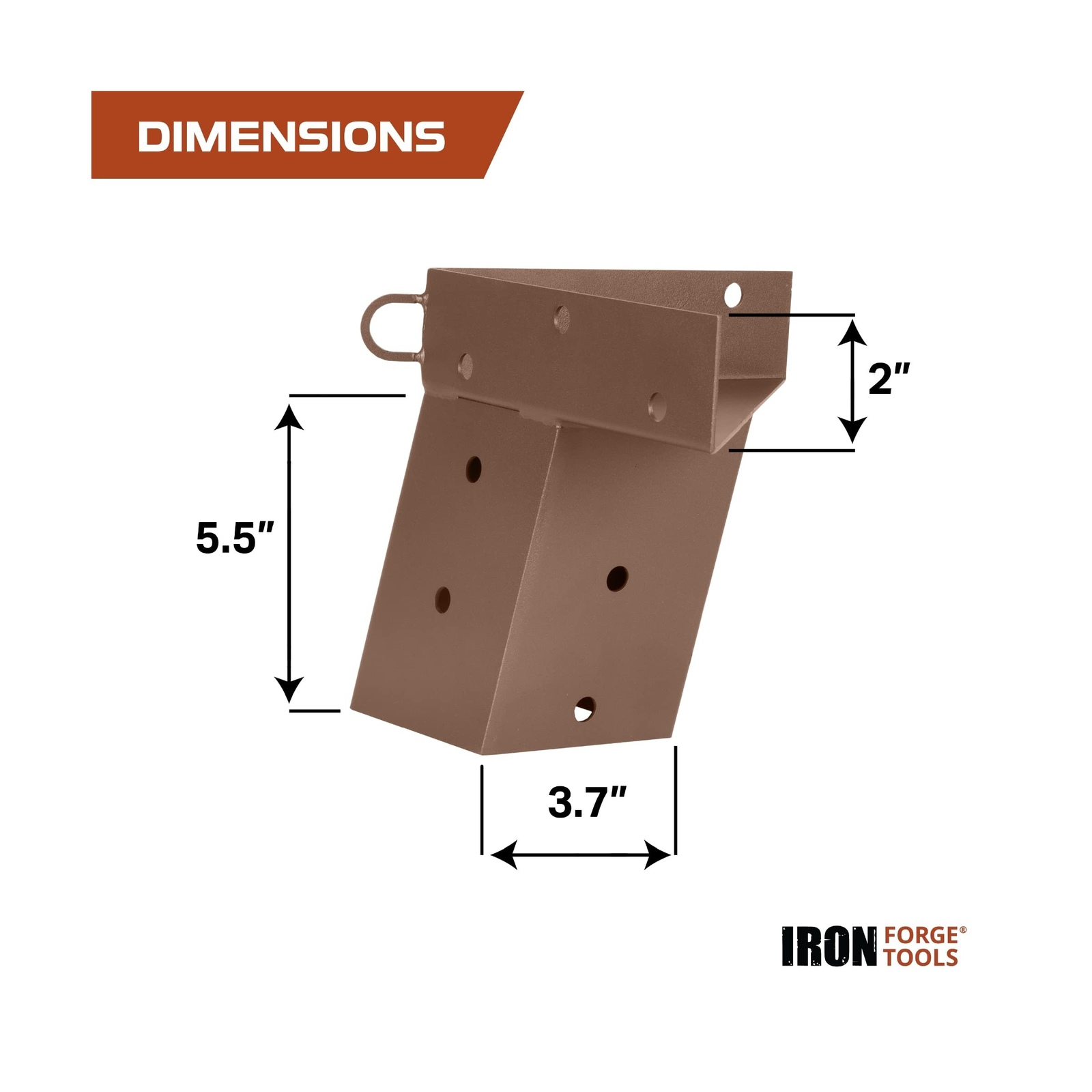 Deer Stand Brackets, 4x4 Powder Coated Steel Elevator Brackets for