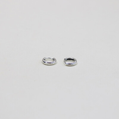 Silber Runde Huggie Creolen PANDORA 925