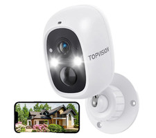 Wireless 2K Outdoor Surveillance Camera Night Vision, Motion Sensor, Audio, Wifi