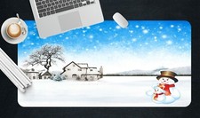 Clavier de bureau antidérapant 3D ciel bleu snoweflo M20 Christmas pad an