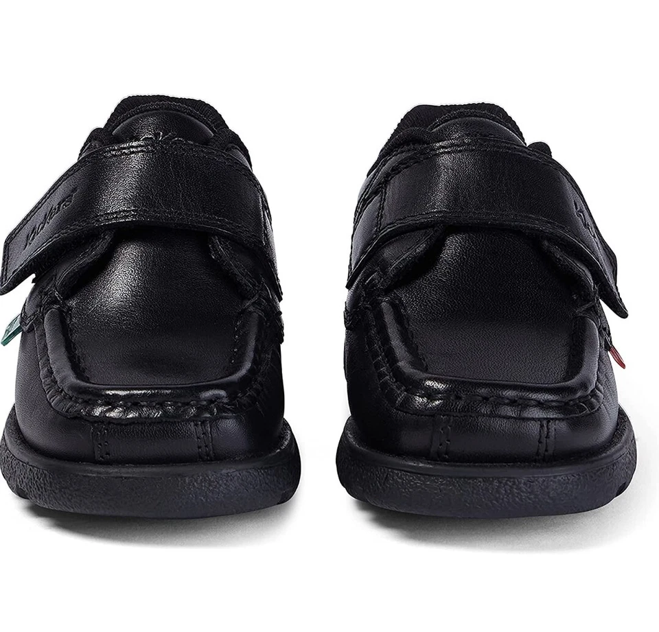 Mocasines para niños Kickers Fragma de una sola correa de cuero talla EU 23 (6) Foto 2 de 4