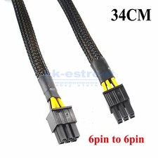 6pin to 6pin pcie GPU Video Card Cable For Asus G20 ROG Power Supply 34cm New