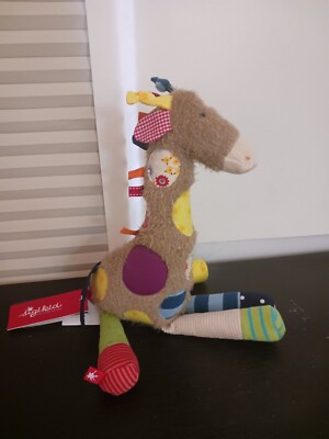 Sigikid  Patchwork Giraffe Sweety 38300 Stuffed Plush Toy NEW Rare