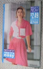 Butterick See Sew Easy Pattern 6768 Shirt Shorts Sz 12 14 16 Uncut