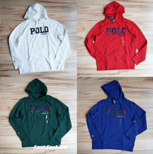 Polo Ralph Lauren Men's Script Logo Hoodie Blue Red New ALL sizes