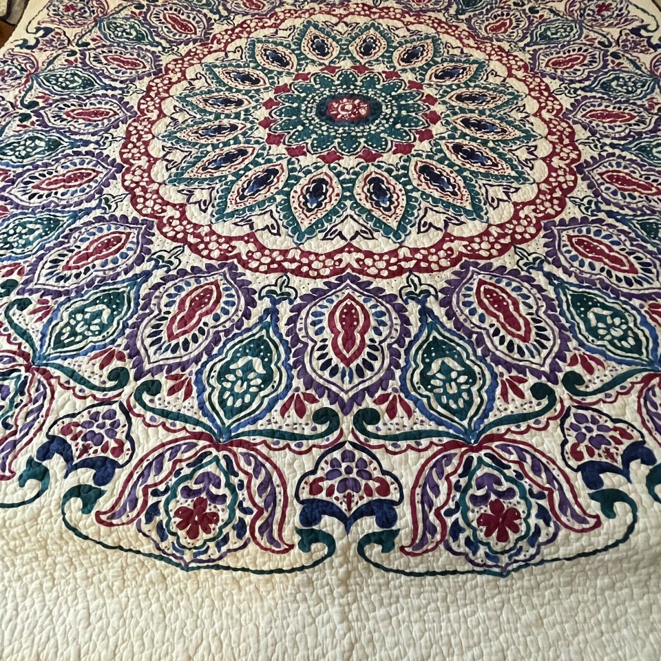 Juego de edredón doble Bohemian Mandala de Kensie Home 68”x86” almohada falsa 21”x27” Foto 2 de 4