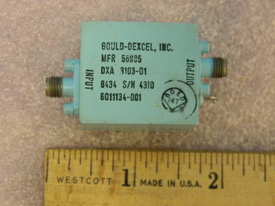 2 to 5 GHz Microwavde Amplifier SMA Gould-Dexcel DXA3103-01 +7dB Gain TESTED