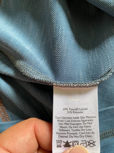 Camisa Polo Eddie Bauer Hombre Manga Corta Gris-Azul Talla L - Imagen 7 de 8