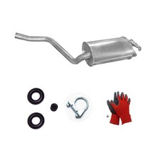 Endschalldämpfer +Montage Auspuff für Mercedes Benz 190 W201 2.3E 01/86-02/91