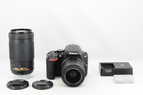 Nikon D5600 with 18-55mm and 70-300mm lens Shutter count 53664 Near Mint #18988E