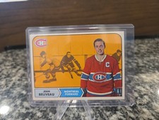 1968 Topps #61 Jean Beliveau - NM-MT Montreal Canadians HOF VINTAGE