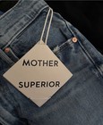 MOTHER Superior Straight Jeans High Rise Medium Wash Blue Denim Women’s 24 — photo 4