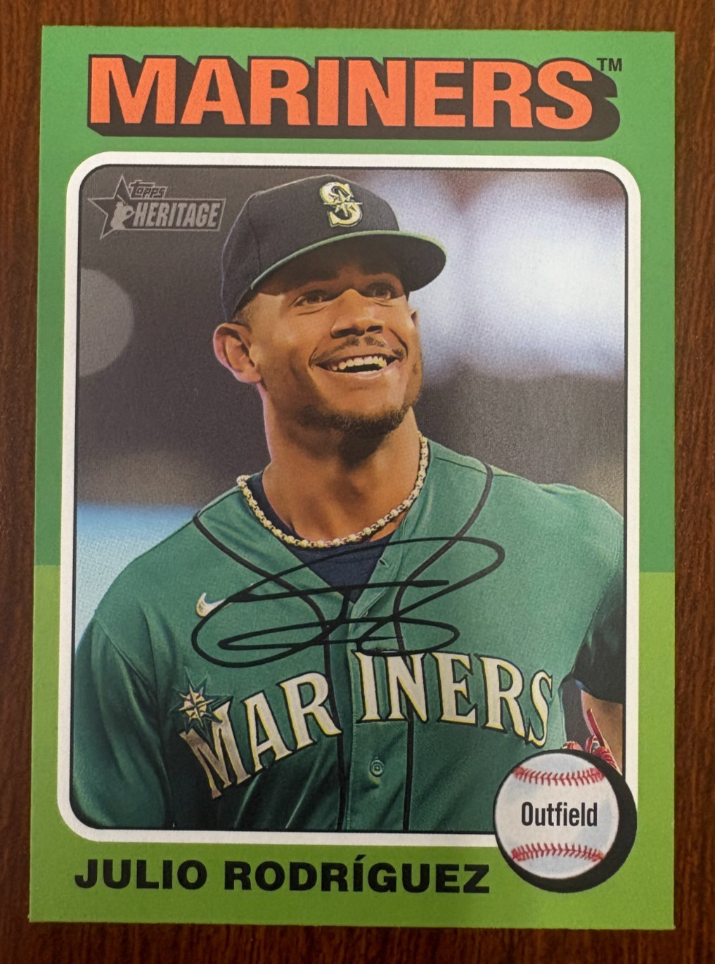 2024 Topps Heritage #286 Julio Rodriguez  Image Variation Seattle Mariners SP