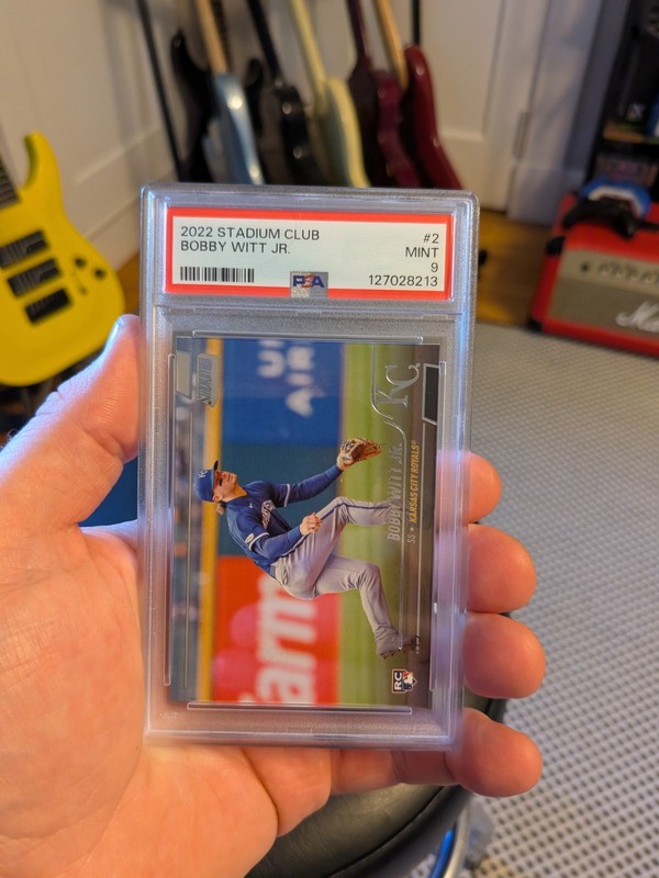 2022 Topps Stadium Club Bobby Witt, Jr. ROOKIE PSA 9 Graded Slab - #2