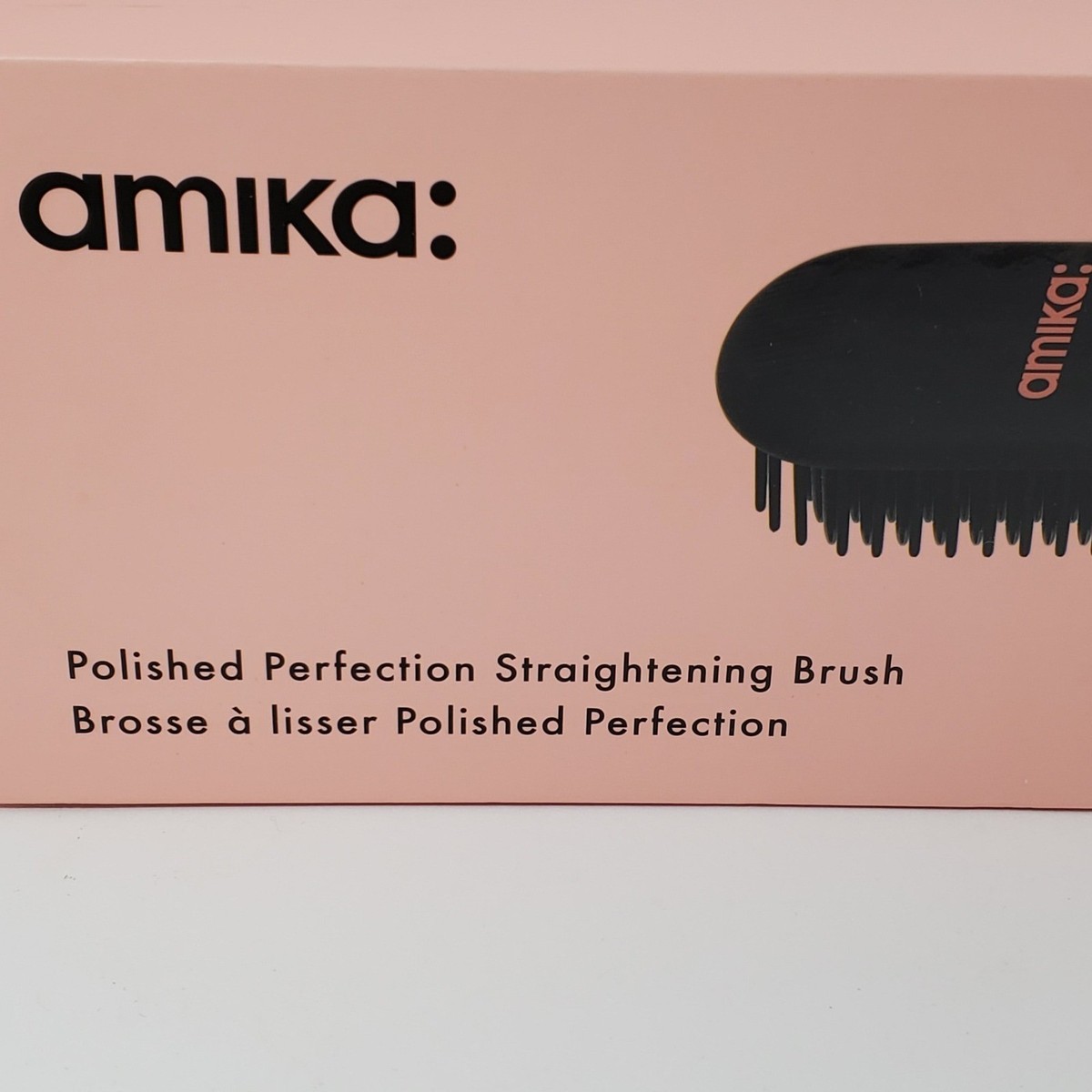 Amika Polished Perfection Straightening Brush Black Rose  display picture 1