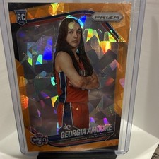 Panini 2025 Prizm WNBA Orange Prizm Georgia Amoore RC Washington Mystics #103
