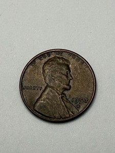 1957D Lincoln Wheat Cent Penny .01c US Cent Denver Mint BN 95% Copper