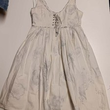 re list Moulinette Soeurs Corset Ivory Anthropologie Canvas "Workshop Dress 4