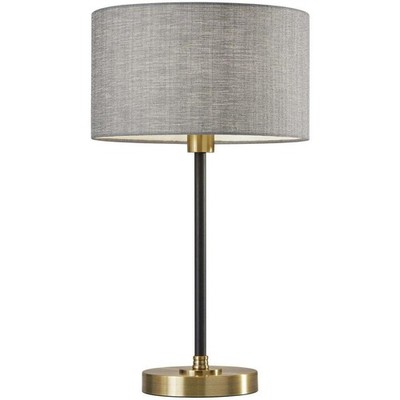 Adesso 4206-21 Bergen Table Lamp Black and Antique Brass