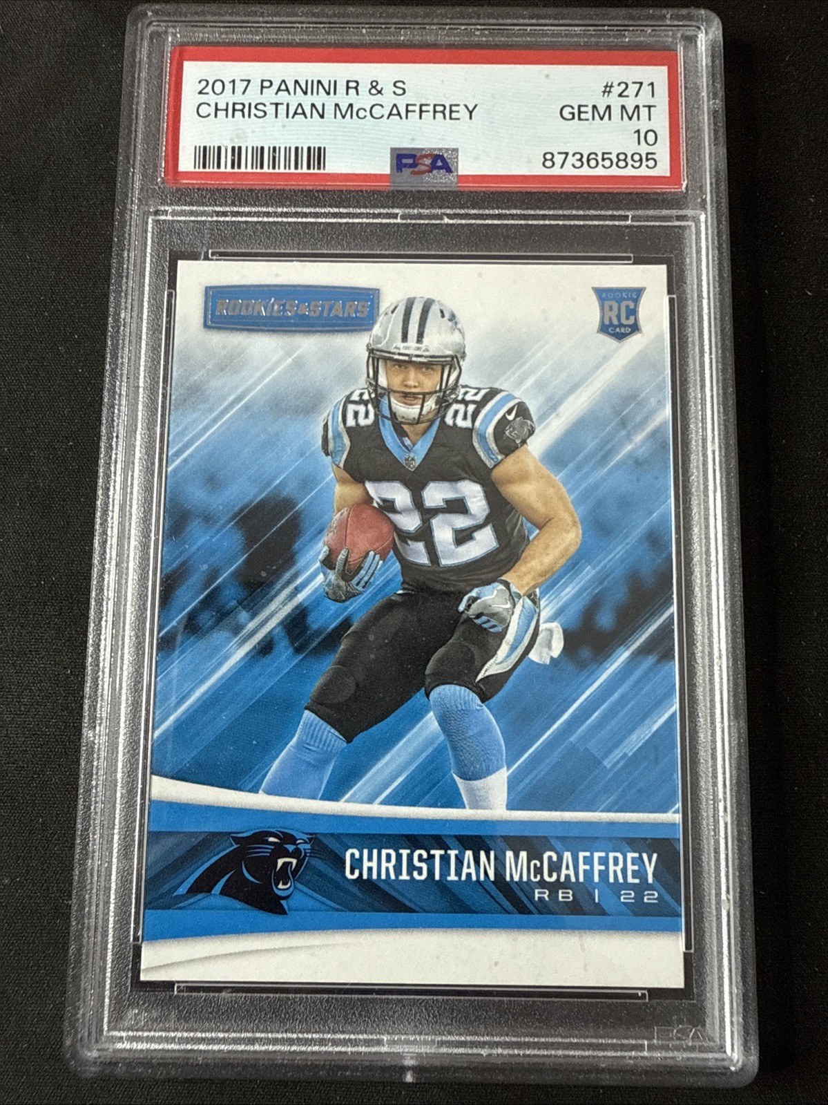 Christian McCaffrey Panini Rookies & Stars #271 Base