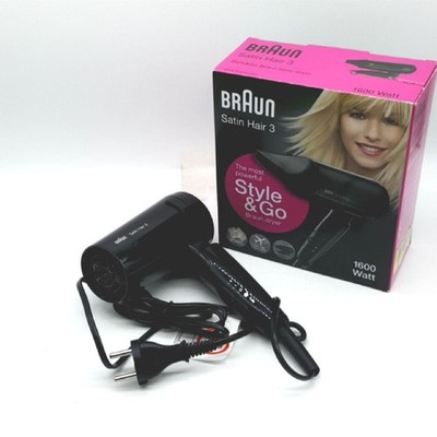 Braun Haartrockner Haarpflege Satin Hair 3 HD350 Style Go Reisehaartrockner 1600