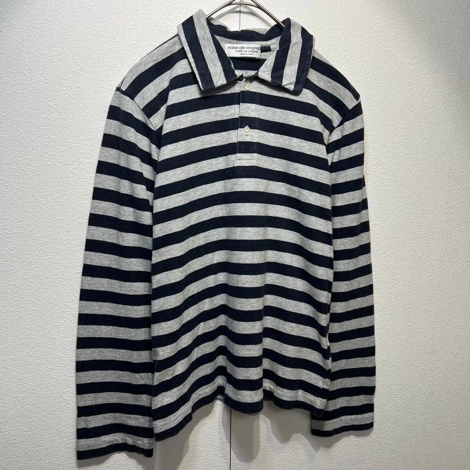 AD2002 Robe de Chambre Comme des Garçons Polo Manga Larga Rayas Foto 2 de 4