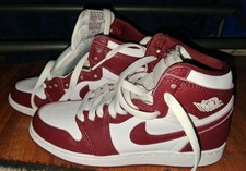 Jordan Air Jordan 1 High Top Leather Sneaker Red/White Kids 4Y FD1437-160