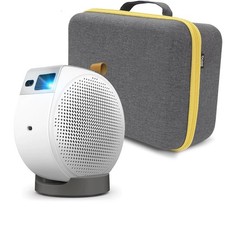 BenQ GV50 Full HD Laser DLP Smart Ceiling Projector, White, Bundle with Carry Ca
