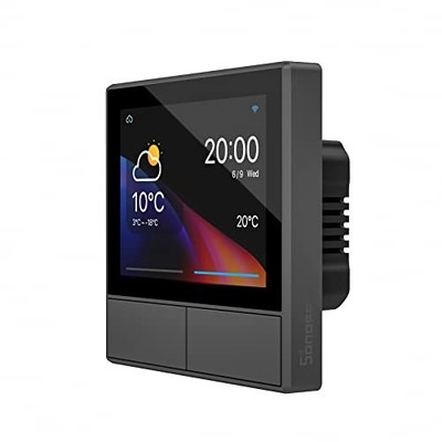 NSPanel WiFi Smart Scene Wandschalter, 2 Gang Schalter Smart Home Steuerung