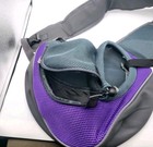 Purple/Grey Dog Mesh Sling Carrier Pack-a-long Pack-your-pup Small/Med Size New — photo 7