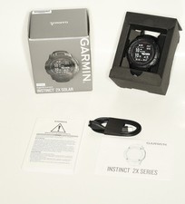 Garmin Instinct 2X Solar Tactical Edition 51mm Rugged GPS Smartwatch - Black