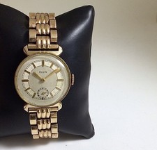 Vintage ELGIN Grade 487, Model 1, Size 4/0S, 17 J, 10k G. F. Ca. 1932, Working.