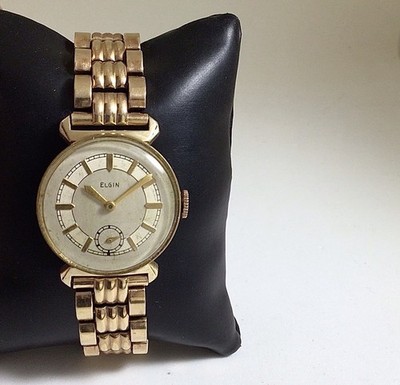 Vintage ELGIN Grade 487, Model 1, Size 4/0S, 17 J, 10k G. F. Ca. 1932, Working.