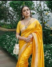 Bollywood Designer Indian Silk Saree With Unstitched Blouse