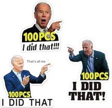 300 Pcs "I Did That" Reflective Waterproof Stickers, Funny Car Bumper Decals for