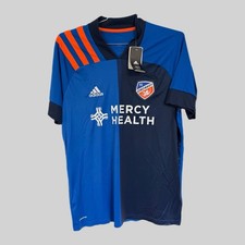Adidas FC Cincinnati Authentic Home Jersey Mens Large MLS 25 2021 Mercy Health