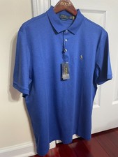 Brand New POLO RALPH LAUREN Men's Blue Classic Fit Polo Shirt Size L
