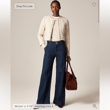 J.Crew Bridgette lady jacket in tweed Natural Beige 14