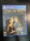 Deus Ex: Mankind Divided Day One Edition For PS4 Brand New Sealed